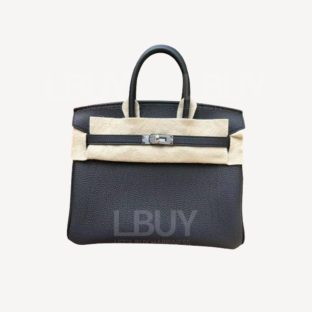 Hermes Birkin 25 Bag 手挽袋 黑色 銀扣