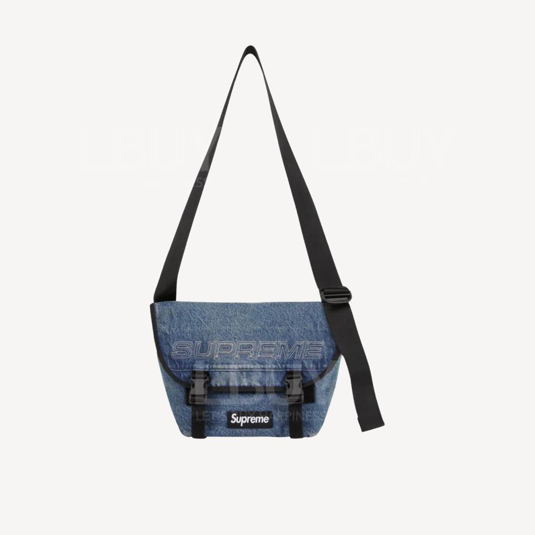 Supreme Denim Messenger Bag Washed Indigo