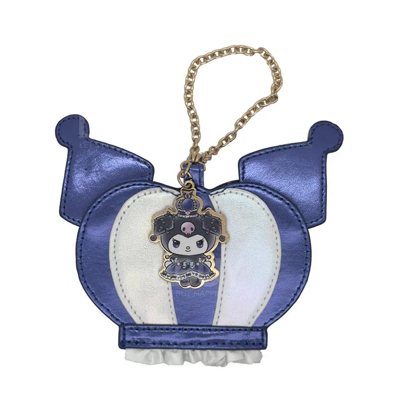 SANRIO-KUROMI皇冠系列 新款女仆造型 立体皇冠造型心心拉链扣包包挂饰