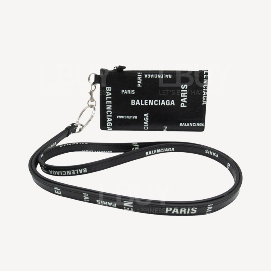 Balenciaga Logo Card Bag with Lanyard 594548