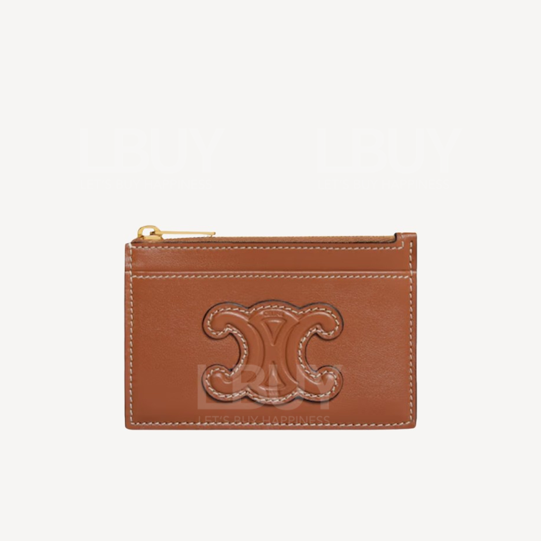 Celine CUIR TRIOMPHE拉链卡包