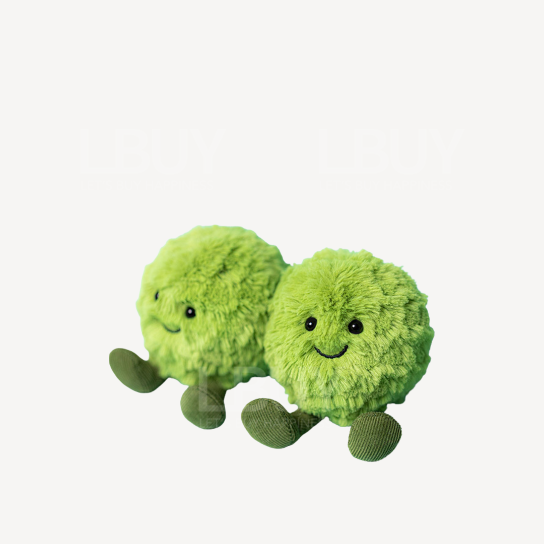 Jellycat Fabulous Fruit & Veg Dot & Peggy Mushy Pea Regional Exclusive