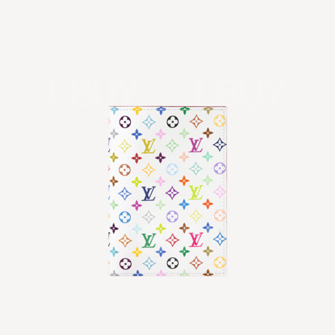 LV x TM 護照封套 白色彩色 M14178