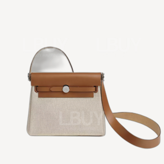 Hermes Herbag Zip 20 Bag 特别版编织格纹 本色 米色 原色 银扣
