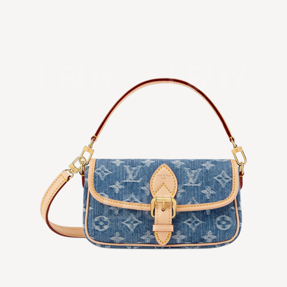LV Nano Diane Blue Denim Handbag Shoulder Bag M27700