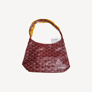 Goyard Boheme Hobo Mini 限量版单肩袋 酒红色 并白色绘字 WIN