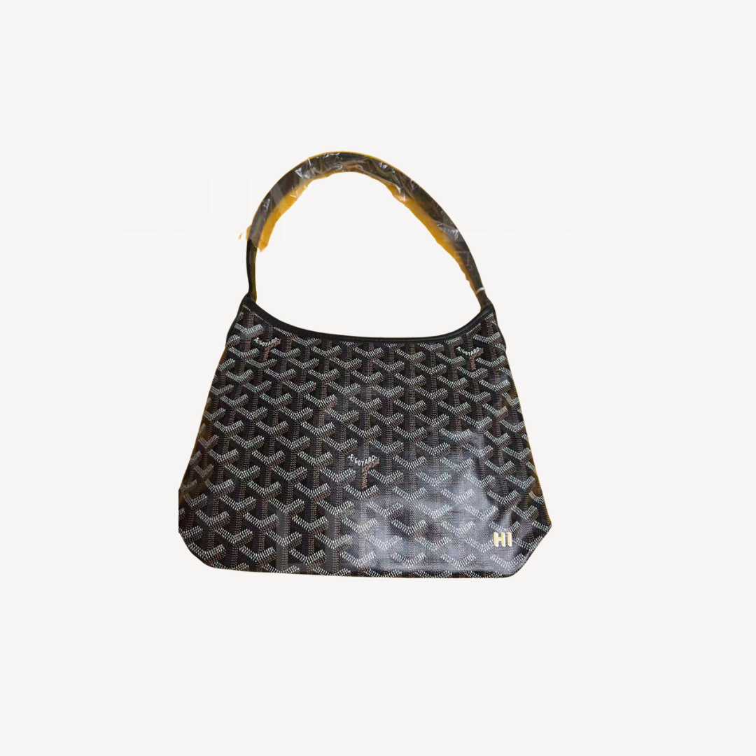 Goyard Boheme Hobo Mini 限量版单肩袋 黑色 并黄色绘字 HI