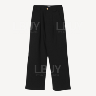 Balmain 腰边Logo 黑色长裤