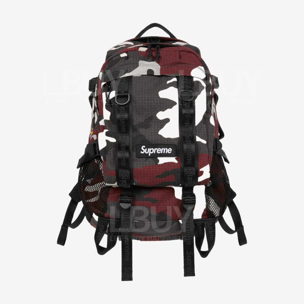 Supreme Backpack Red Camo