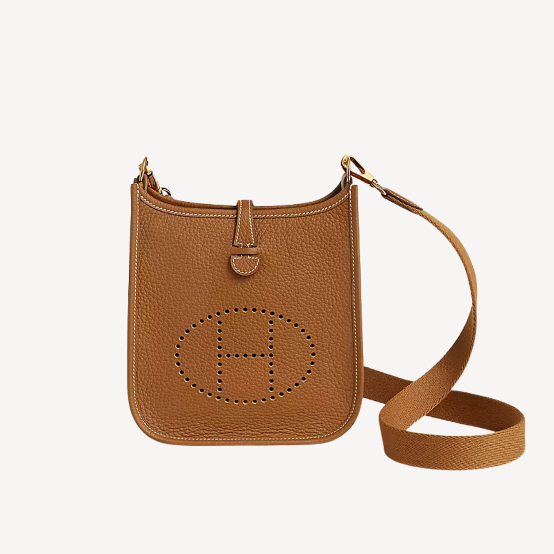 Hermes Mini Evelyne 16 Amazone Bag Short Strap Gold