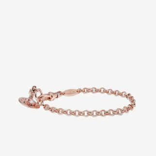 Vivienne Westwood New Petite Orb 玫瑰金吊坠手链